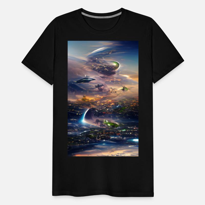 Futuristic city abstraction