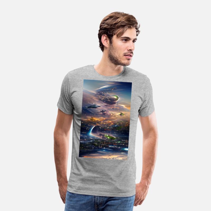 Futuristic city abstraction