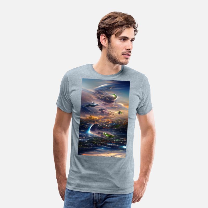 Futuristic city abstraction