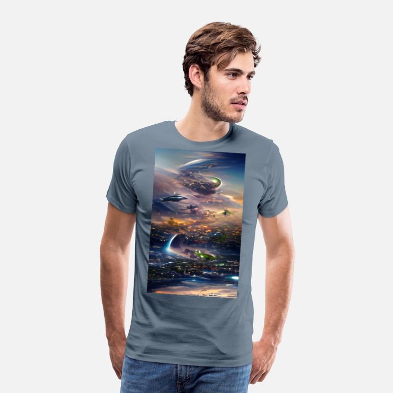 Futuristic city abstraction