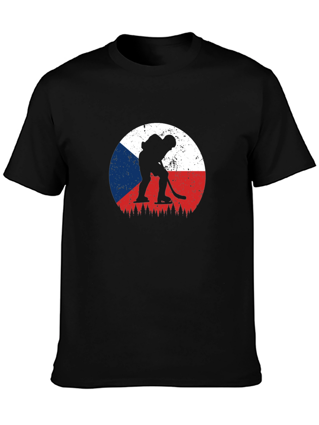 Czech Hockey T-Shirt - Unique Flag Design