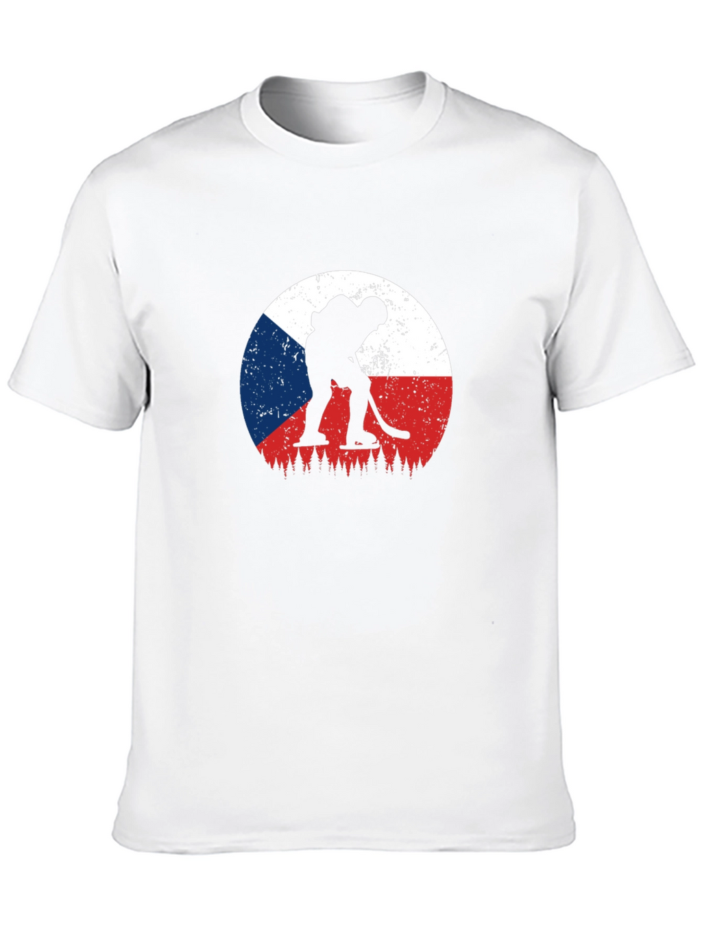 Czech Hockey T-Shirt - Unique Flag Design