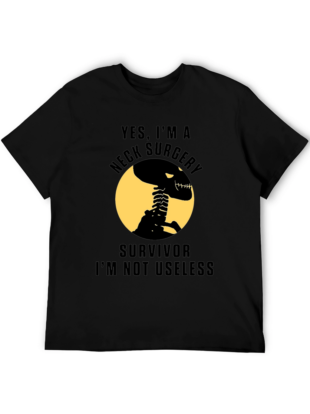 Neck Surgery Survivor Skeleton T-Shirt