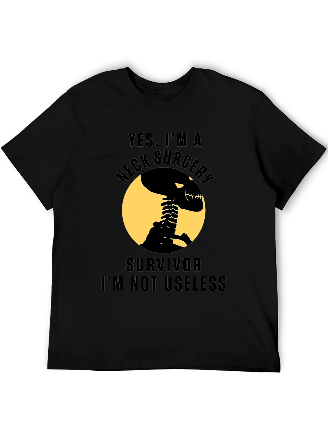 Neck Surgery Survivor Skeleton T-Shirt