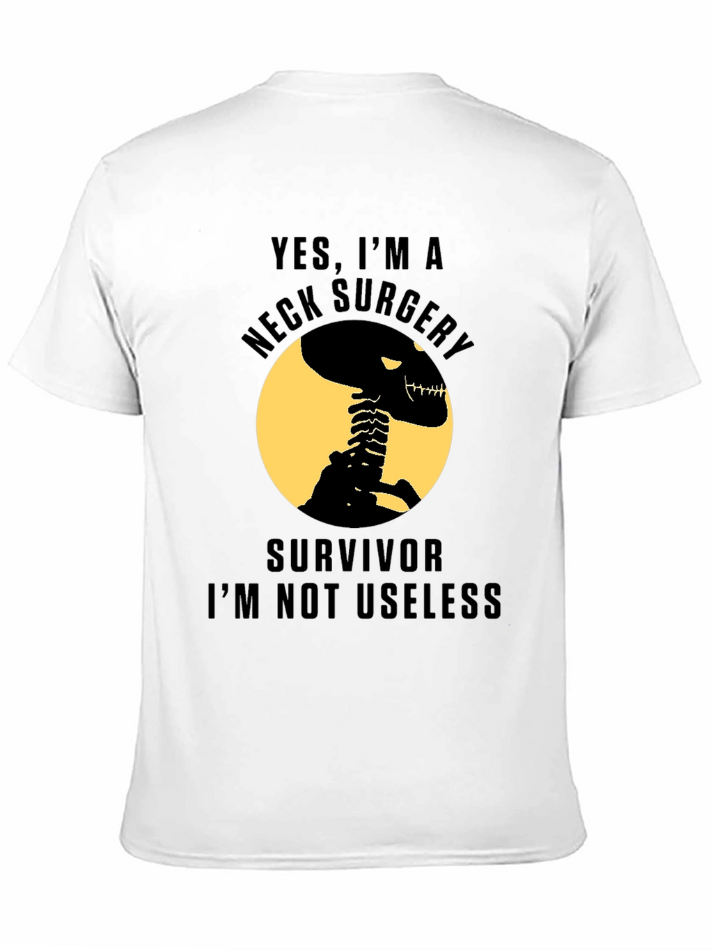 Neck Surgery Survivor Skeleton T-Shirt
