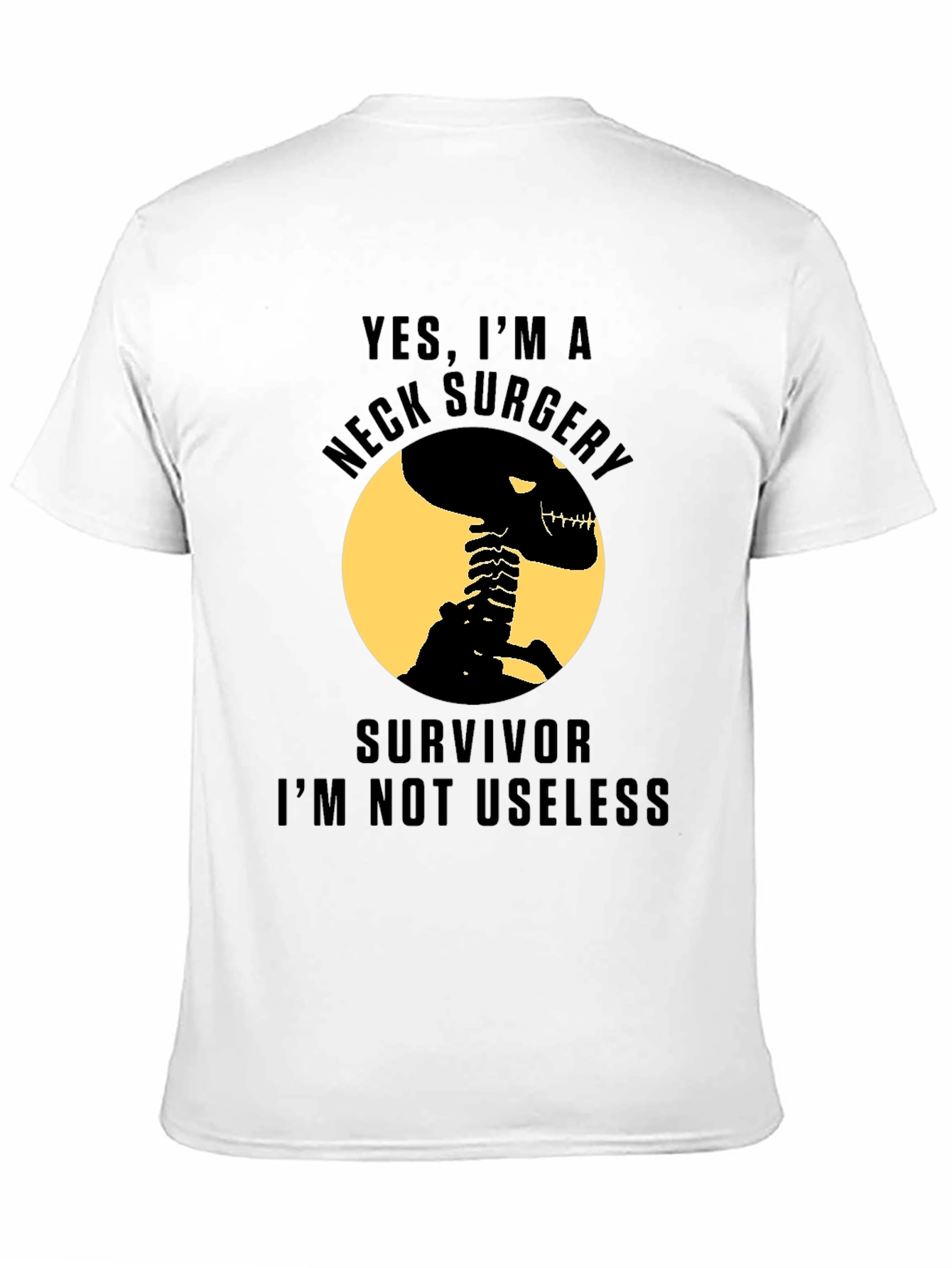 Neck Surgery Survivor Skeleton T-Shirt