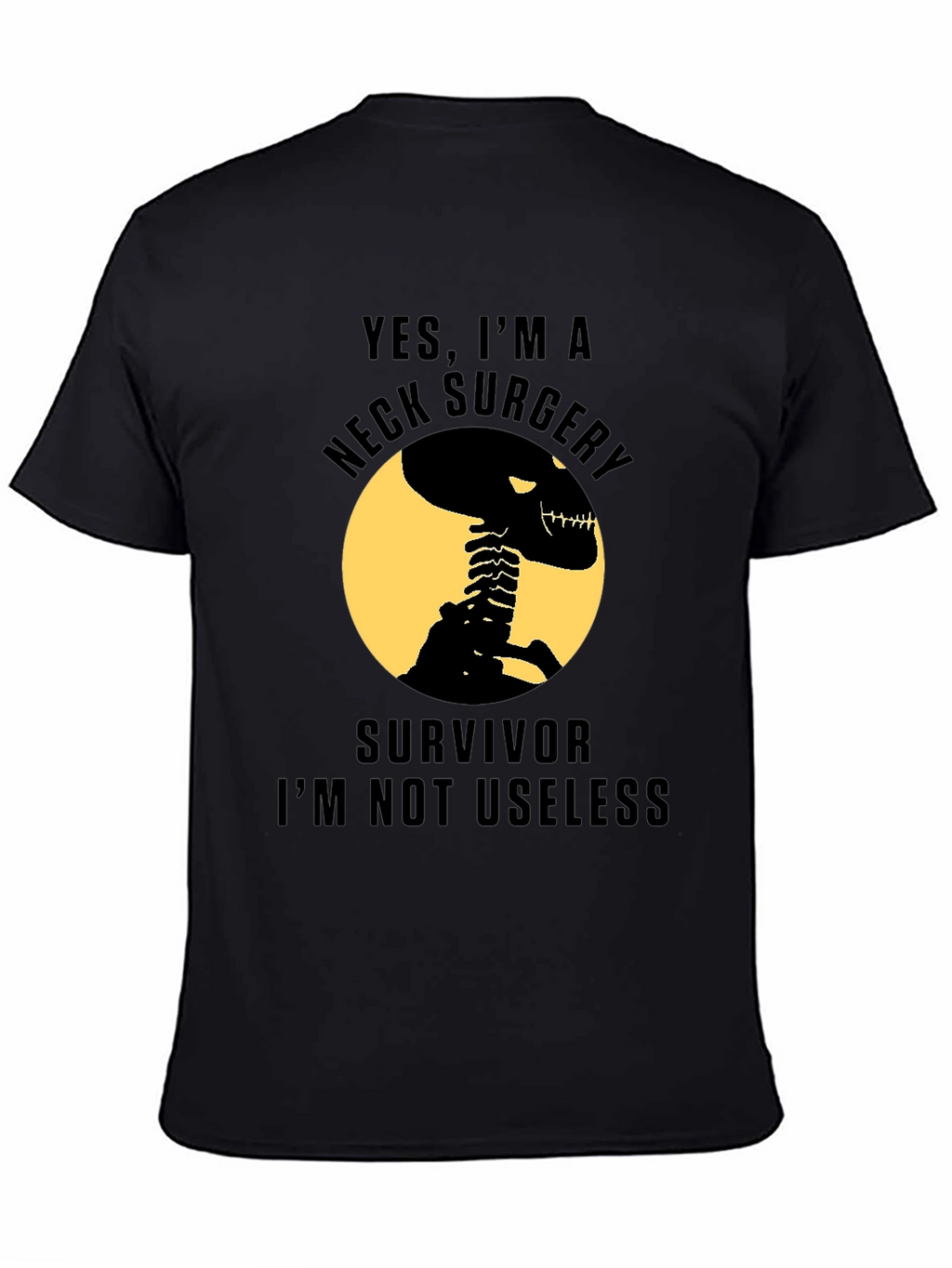 Neck Surgery Survivor Skeleton T-Shirt