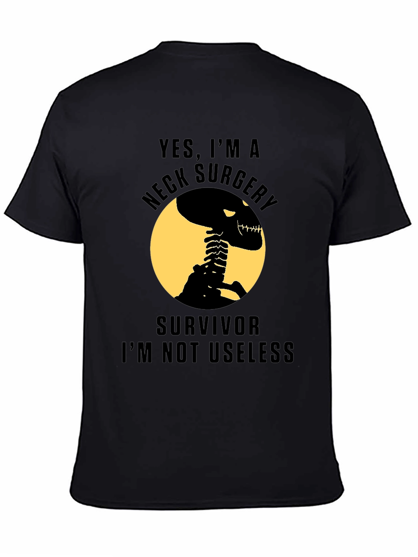Neck Surgery Survivor Skeleton T-Shirt