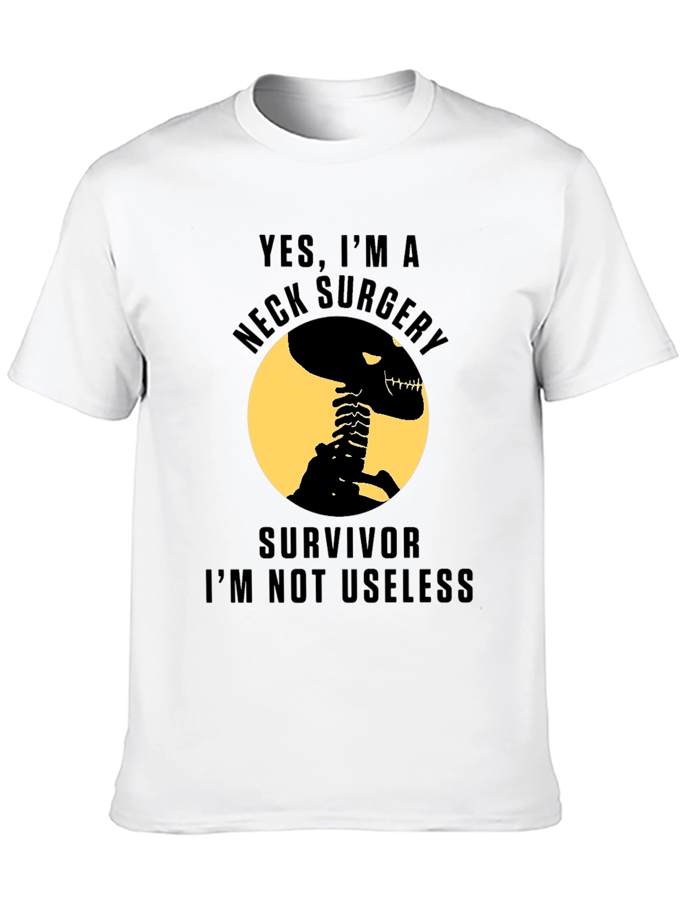 Neck Surgery Survivor Skeleton T-Shirt