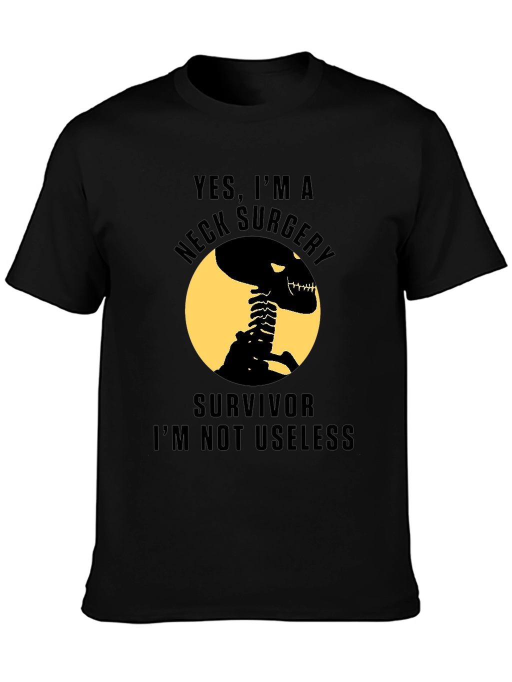 Neck Surgery Survivor Skeleton T-Shirt