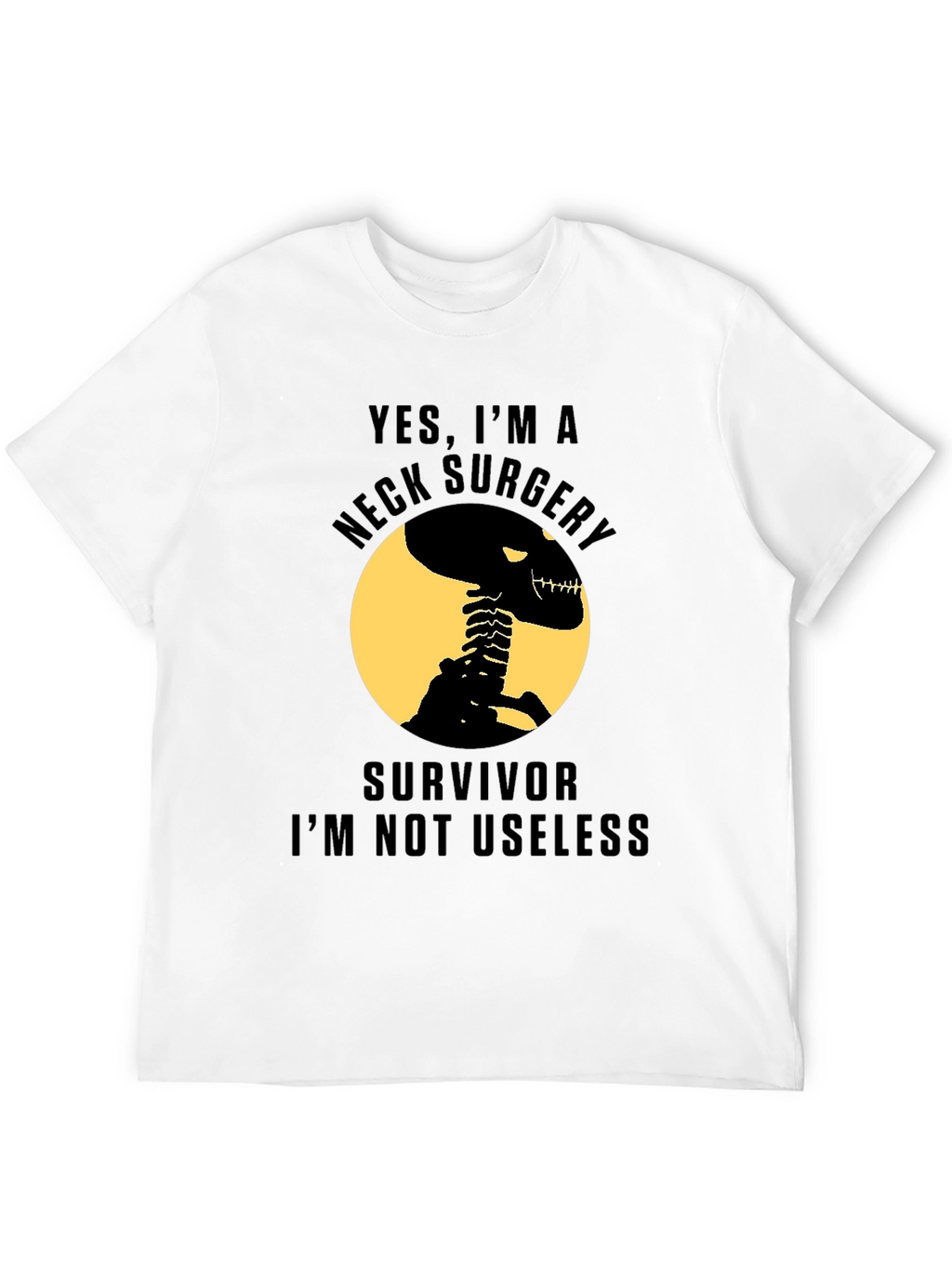 Neck Surgery Survivor Skeleton T-Shirt