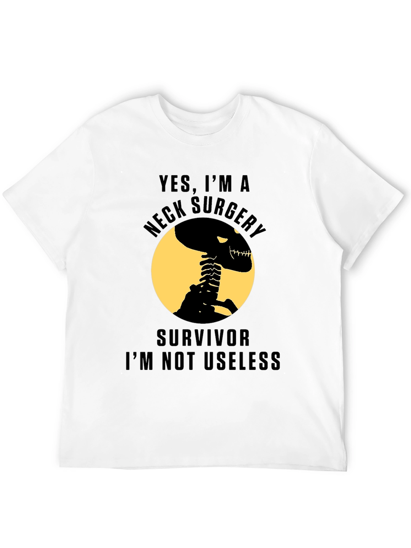 Neck Surgery Survivor Skeleton T-Shirt