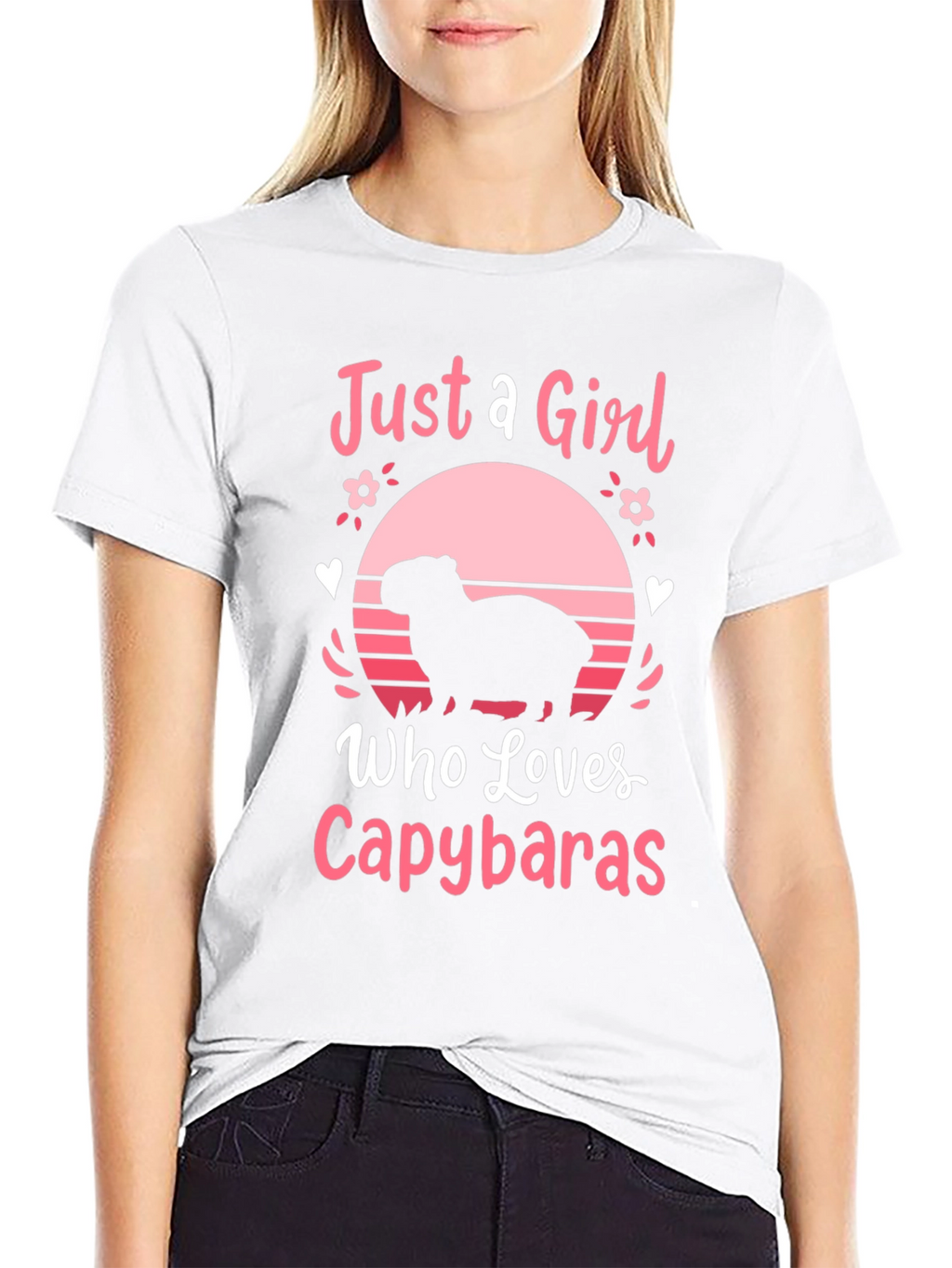 Just a Girl Who Loves Capybaras T-Shirt