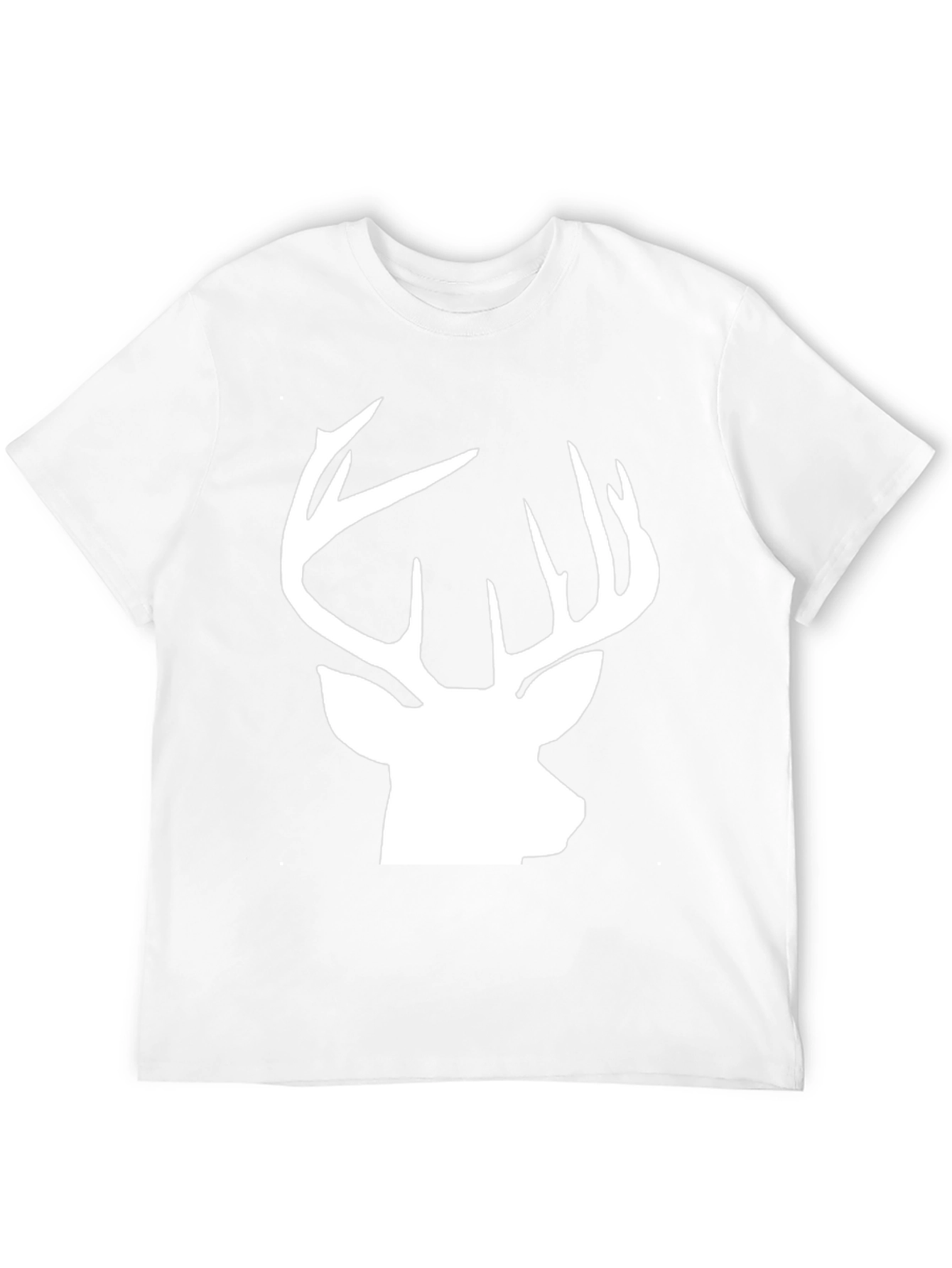 Deer Head Graphic Tee - Black Casual Shirt