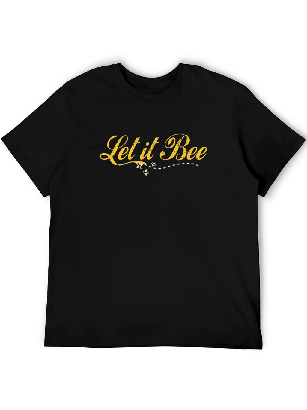 Let it Bee Graphic T-Shirt - Black Cotton Tee