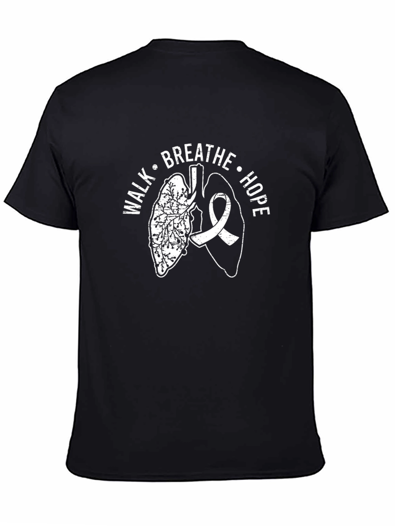 Walk Breathe Hope Lung Cancer Awareness T-Shirt