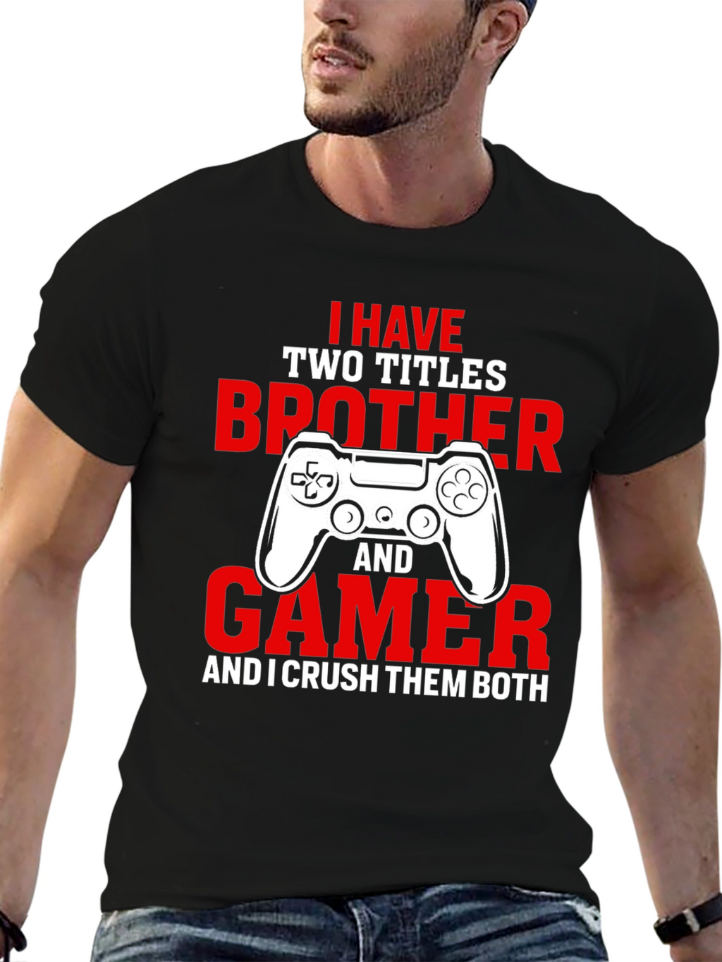 Gamer Brother T-Shirt - Crush Them Both