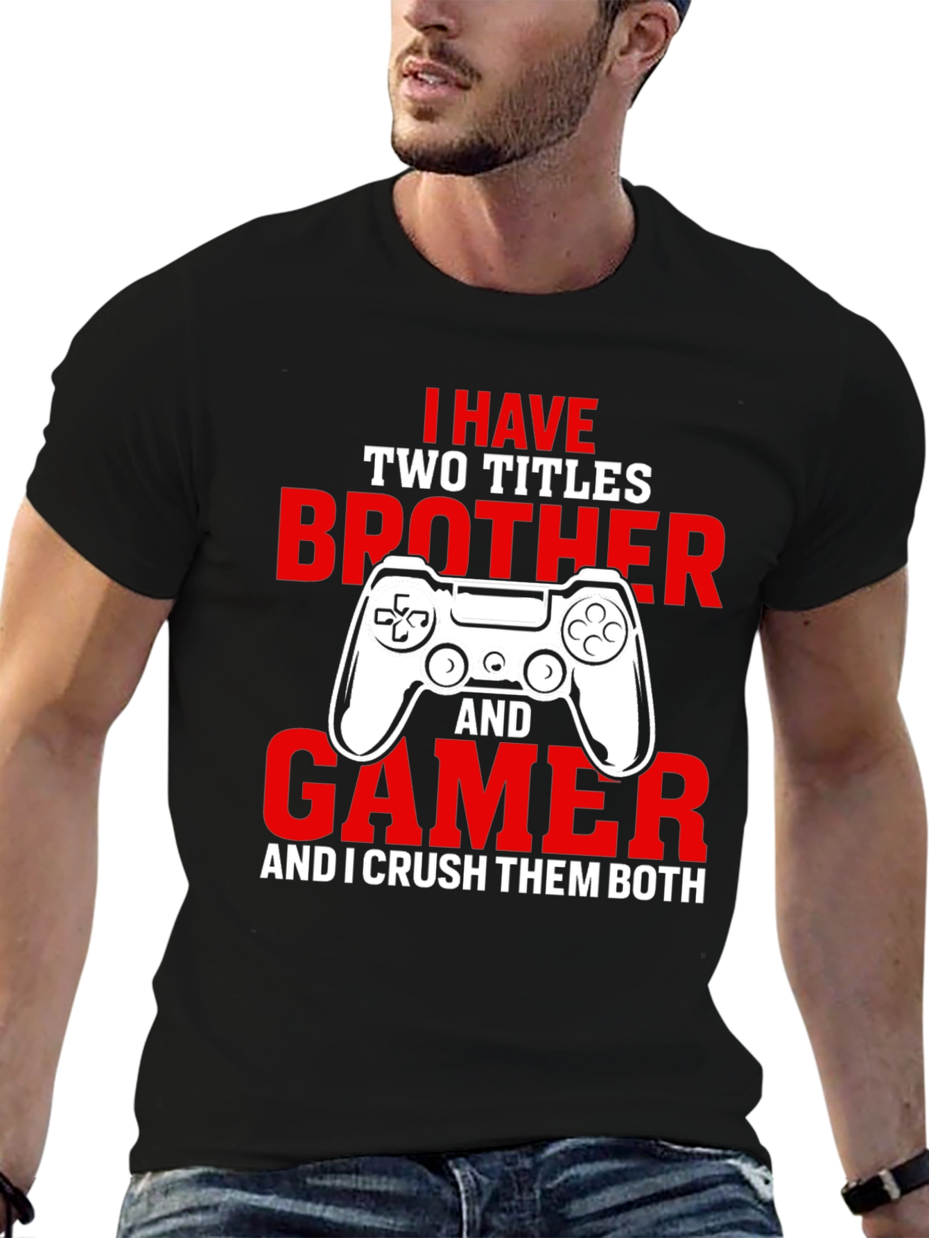 Gamer Brother T-Shirt - Crush Them Both