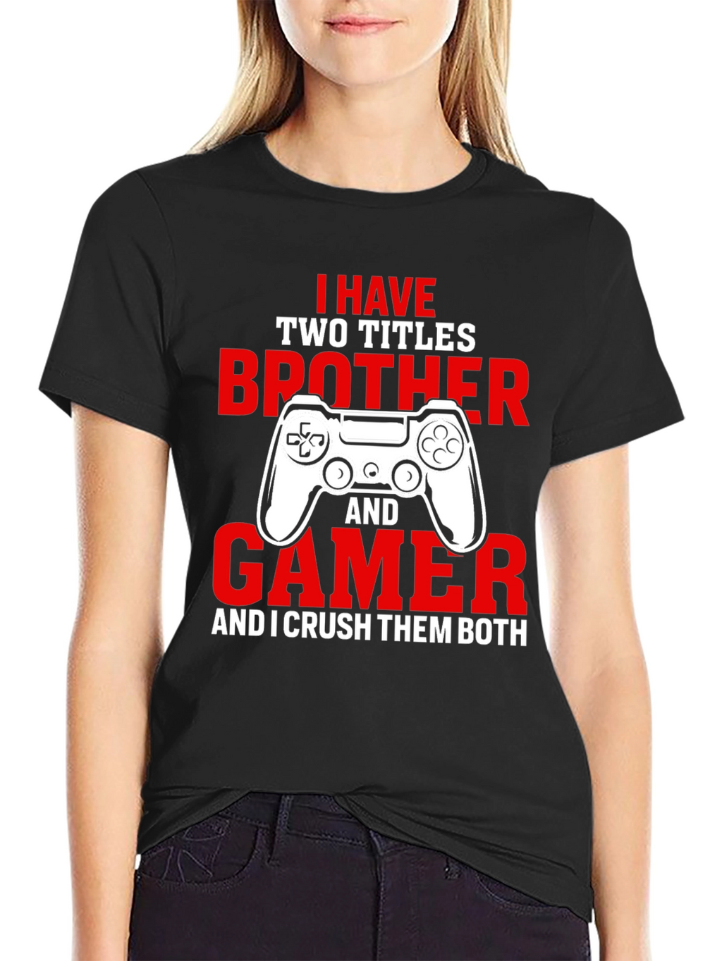 Gamer Brother T-Shirt - Crush Them Both