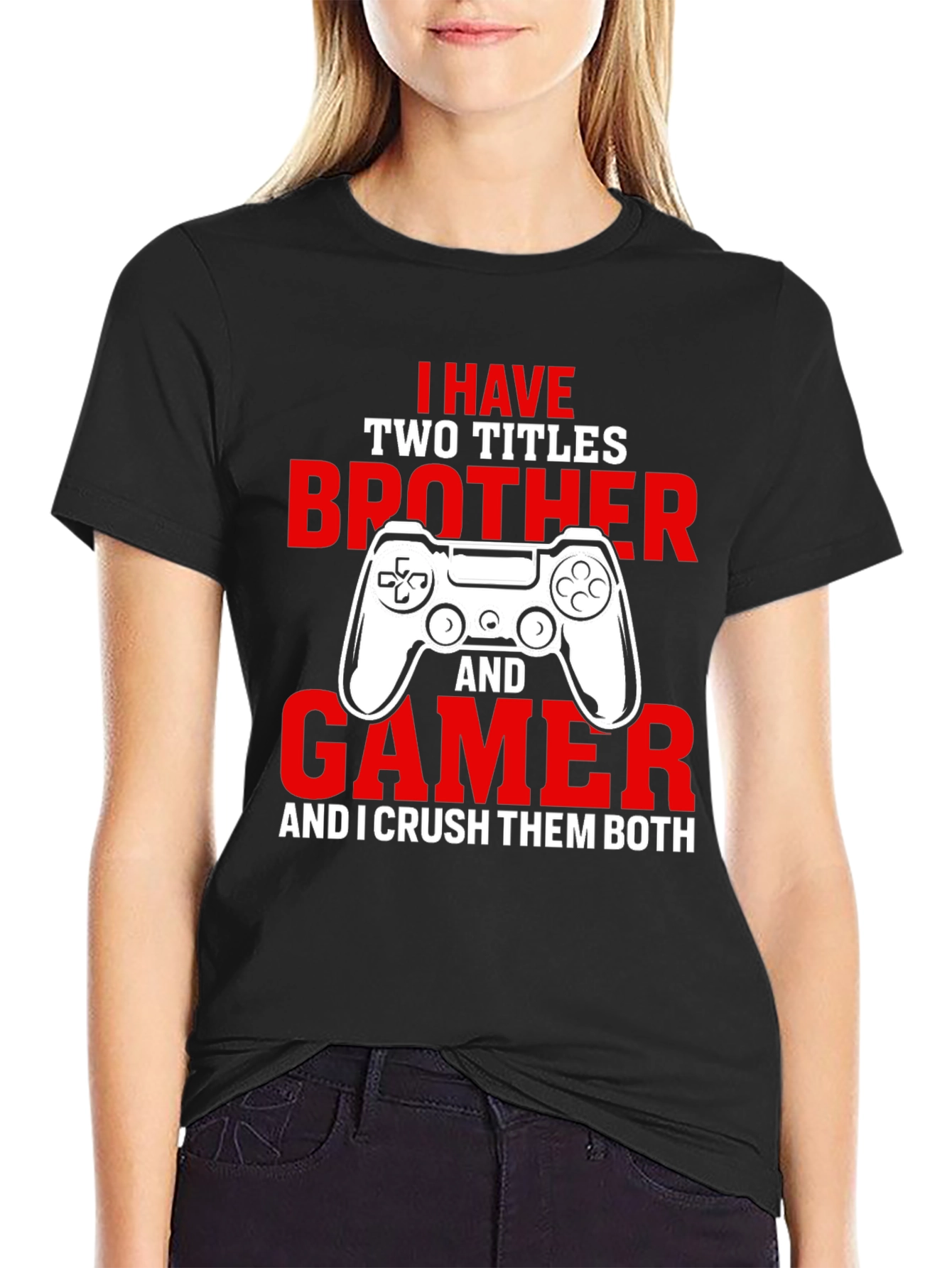 Gamer Brother T-Shirt - Crush Them Both