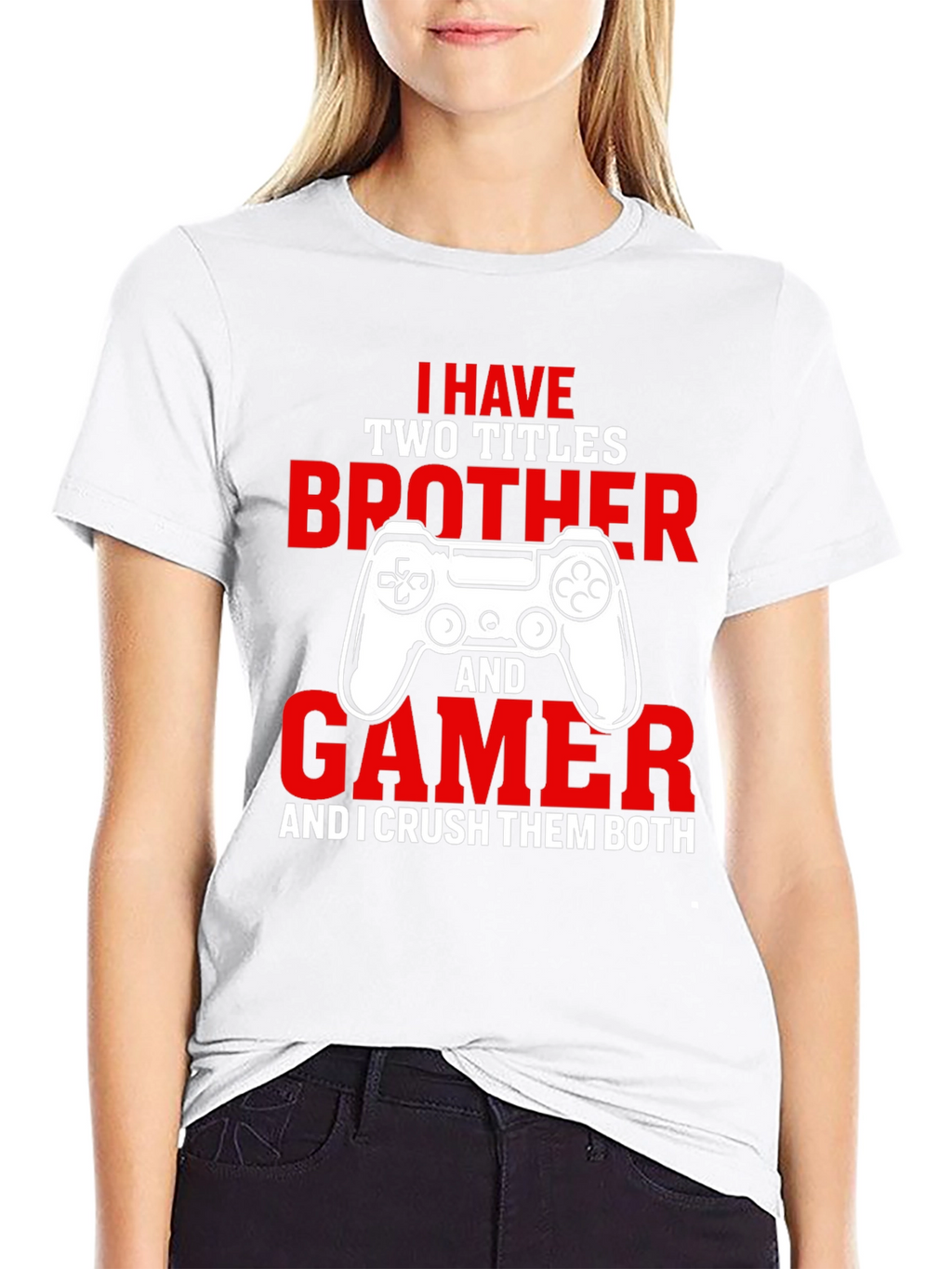 Gamer Brother T-Shirt - Crush Them Both