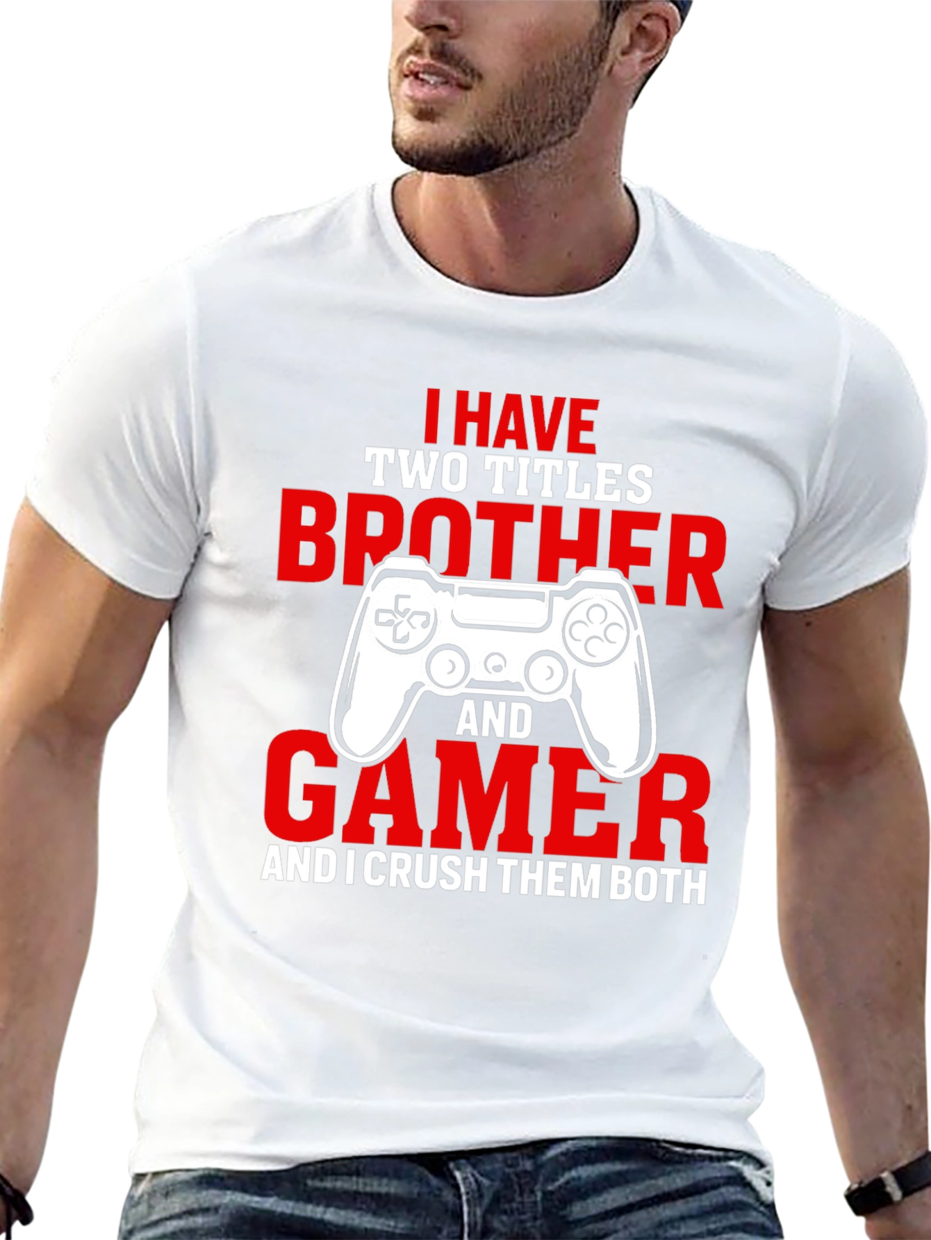 Gamer Brother T-Shirt - Crush Them Both