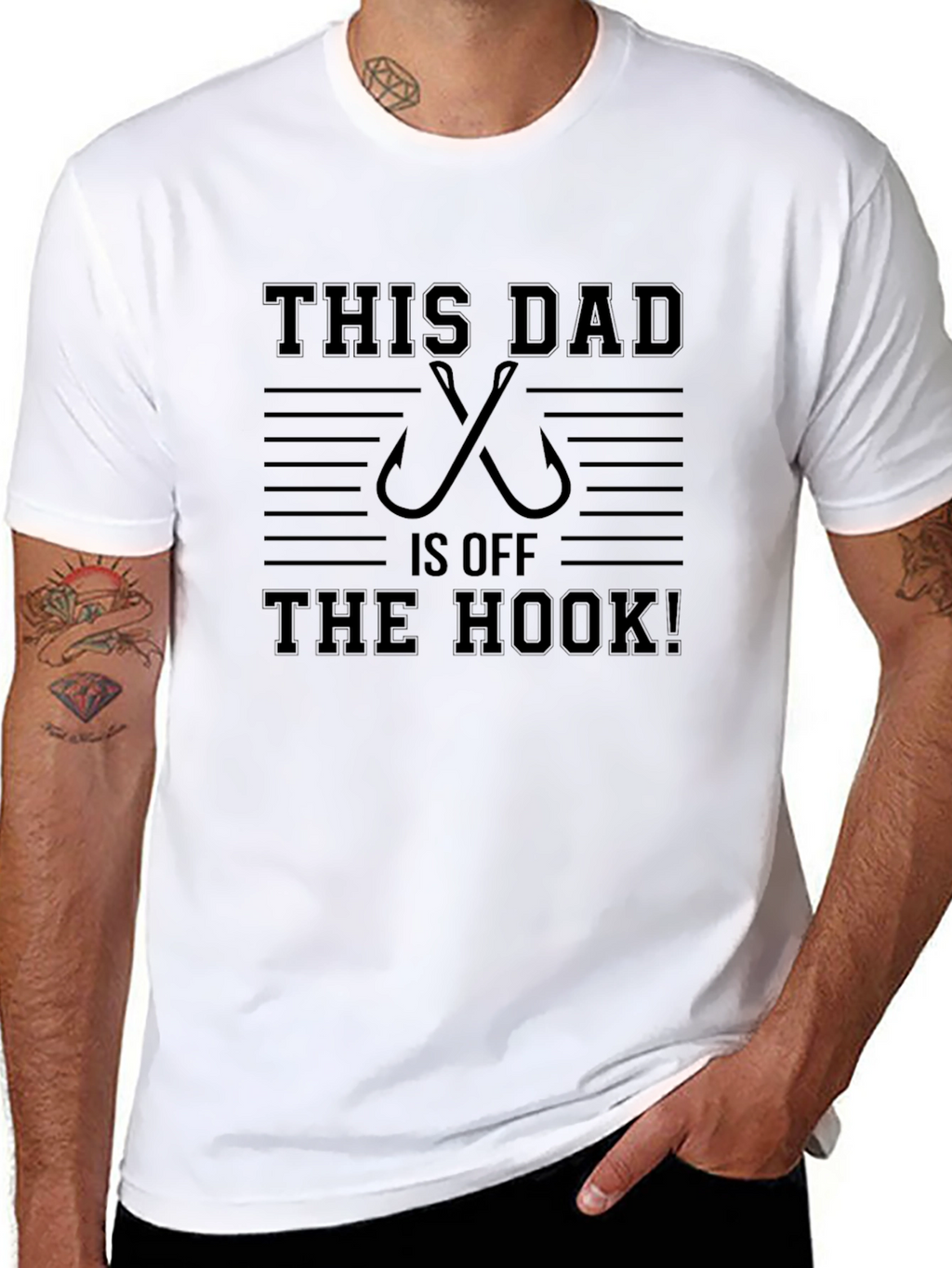 This Dad is Off the Hook! Fishing T-Shirt