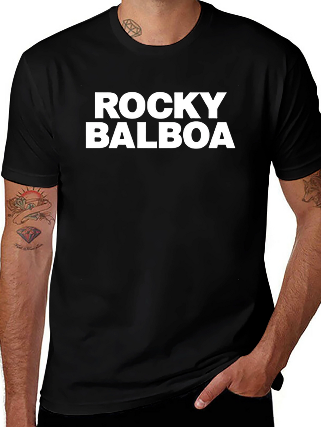 Rocky Balboa Graphic Tee - Black