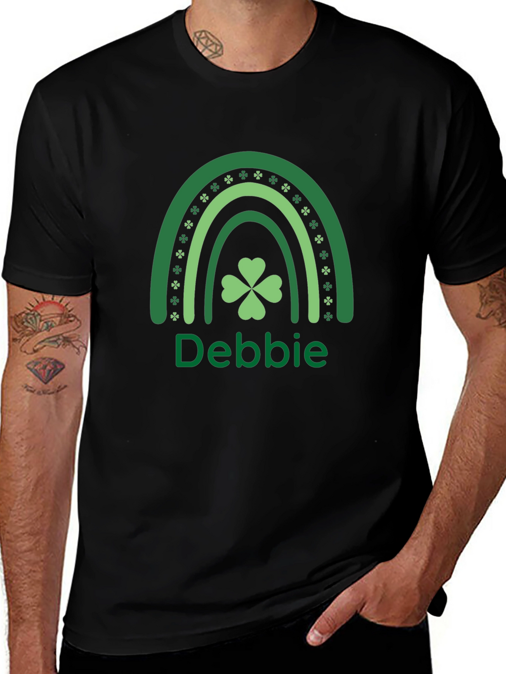 St. Patricks Day Rainbow Name T-Shirt