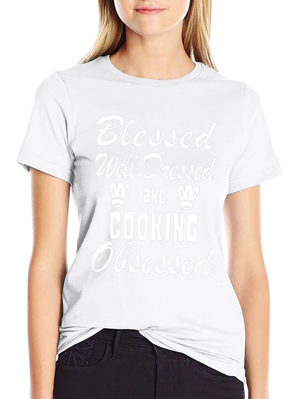 Blessed Well Dressed Cooking Obsessed T-Shirt