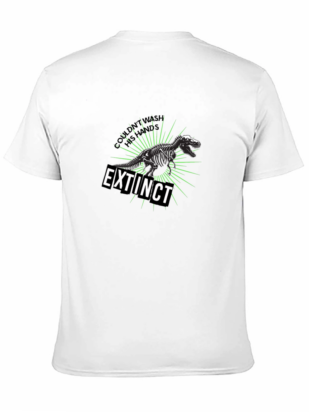 Extinct Dinosaur Graphic T-Shirt - Black