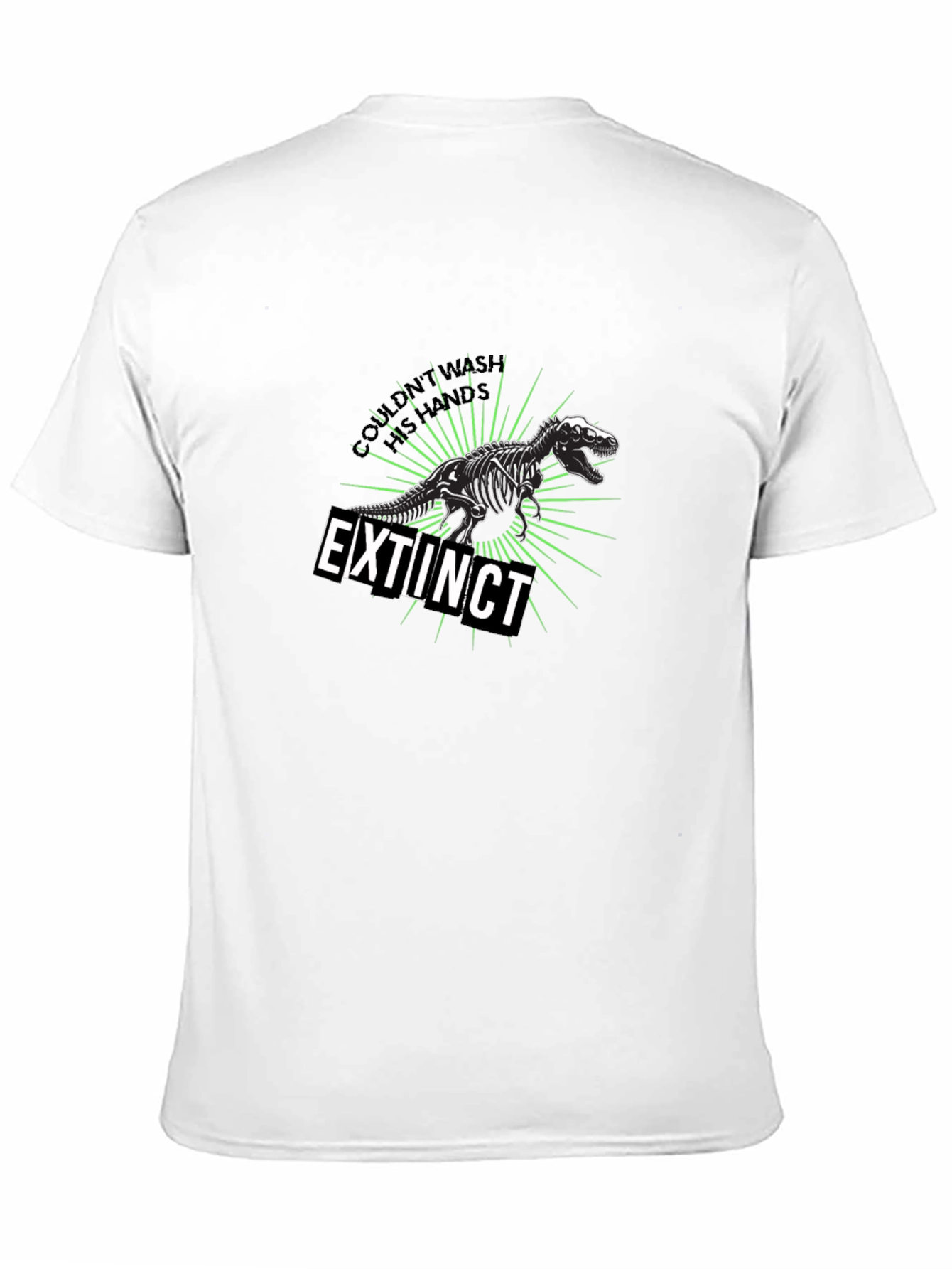 Extinct Dinosaur Graphic T-Shirt - Black