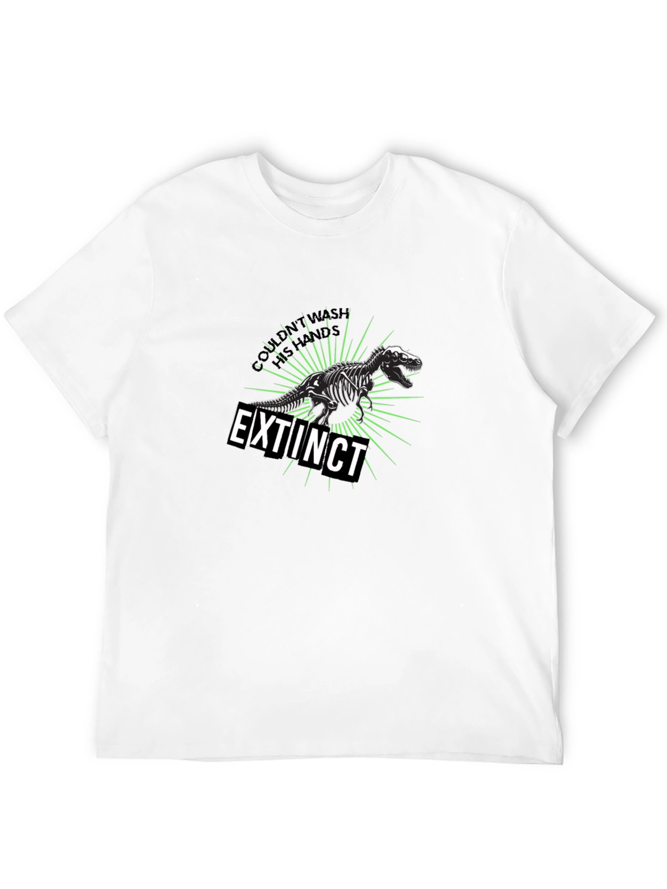 Extinct Dinosaur Graphic T-Shirt - Black