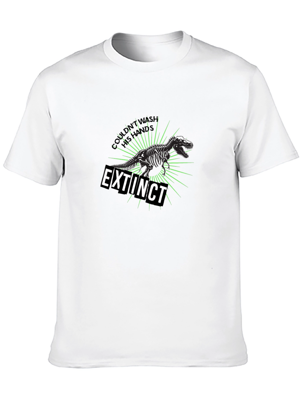 Extinct Dinosaur Graphic T-Shirt - Black