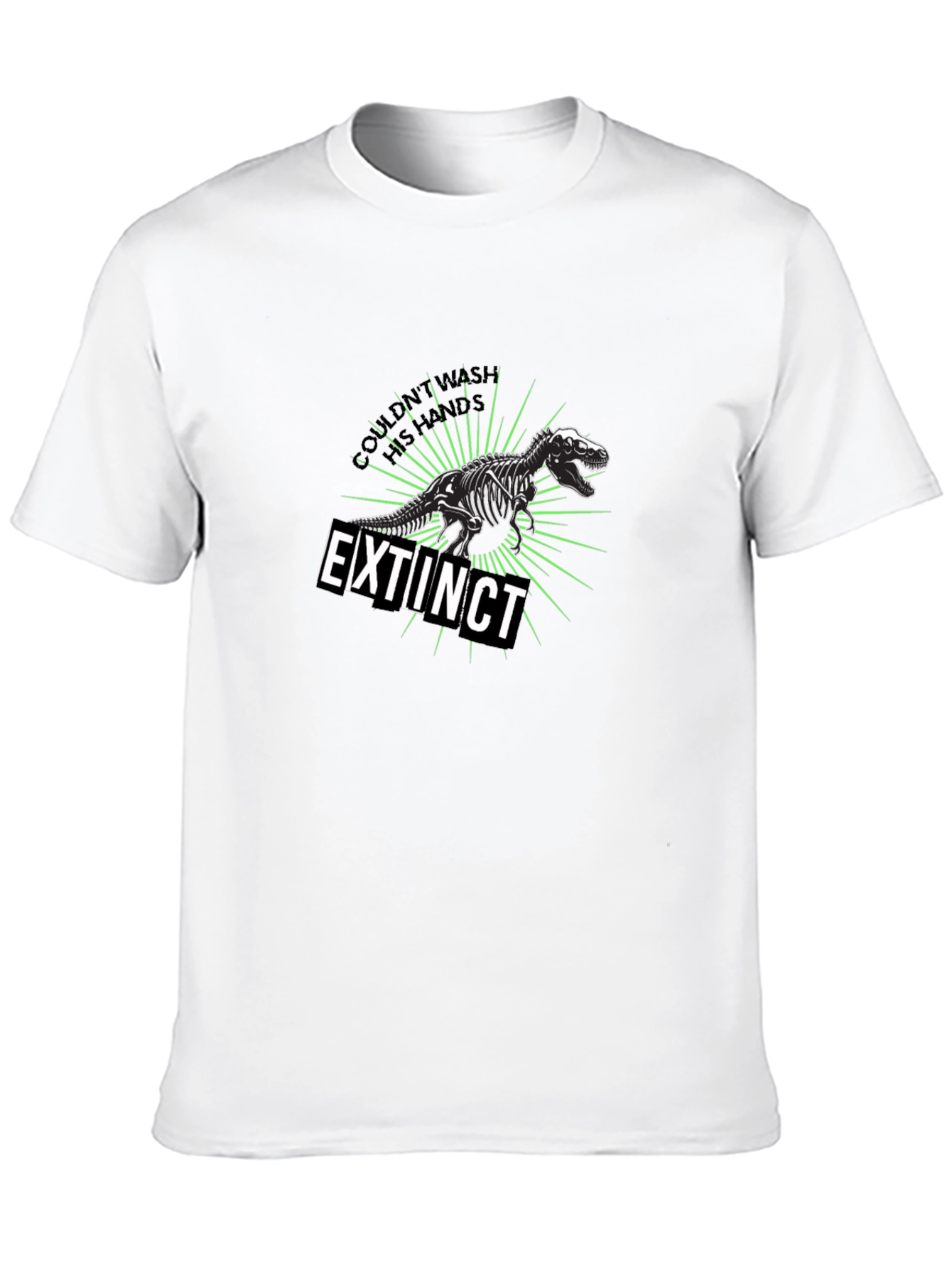 Extinct Dinosaur Graphic T-Shirt - Black
