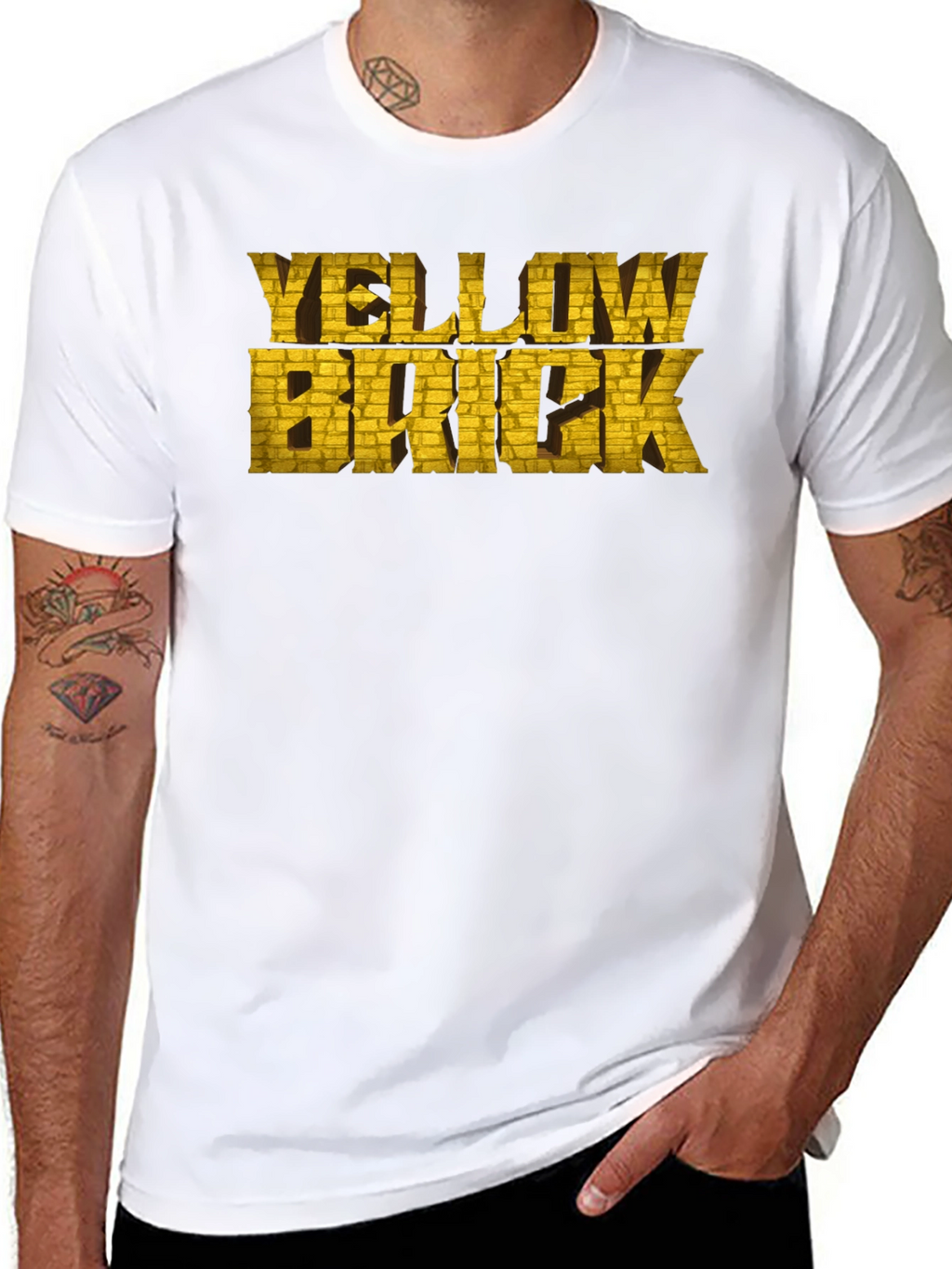 Yellow Brick T-Shirt - Graphic Print
