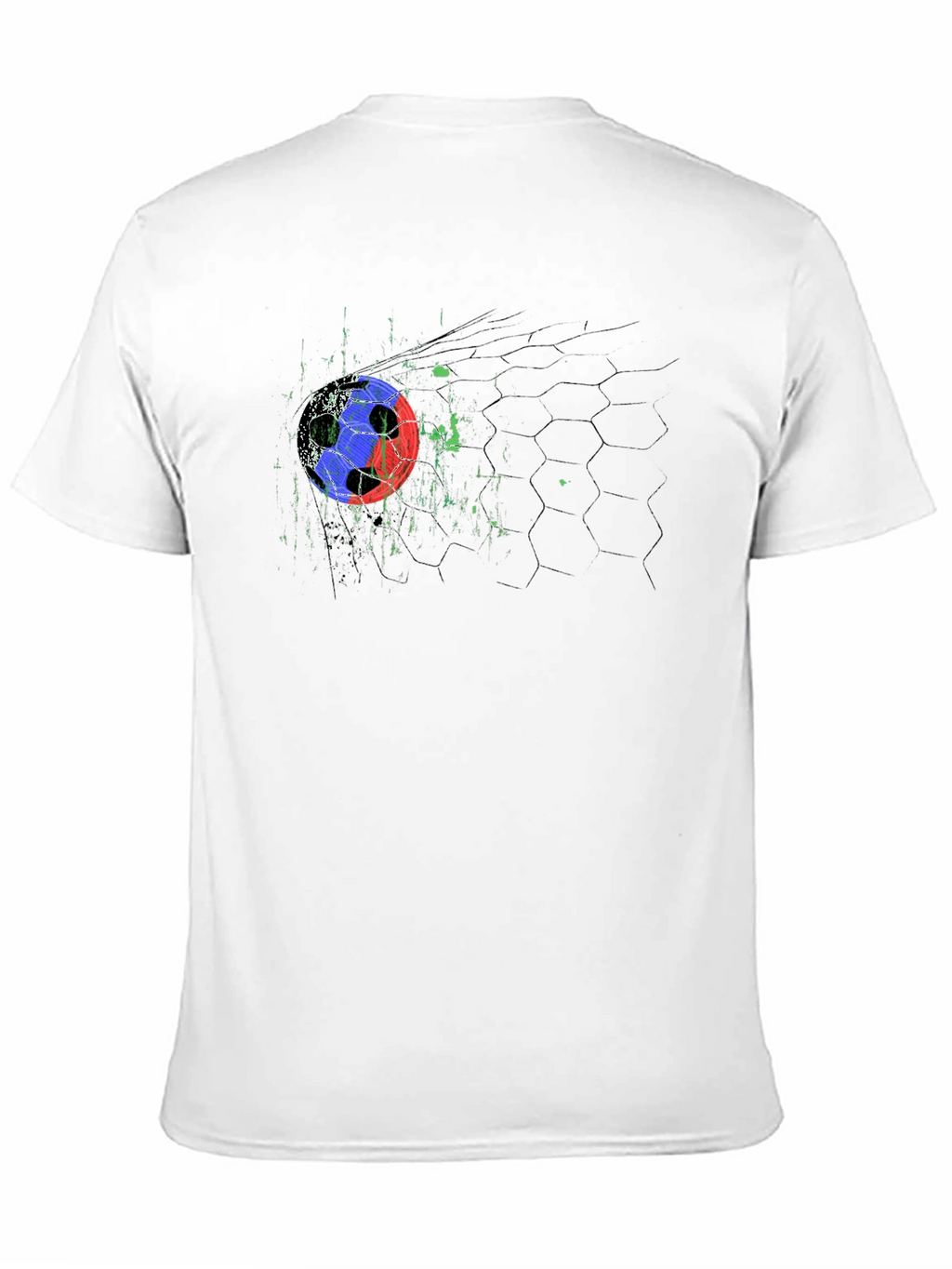 Soccer Goal Graphic Black T-Shirt