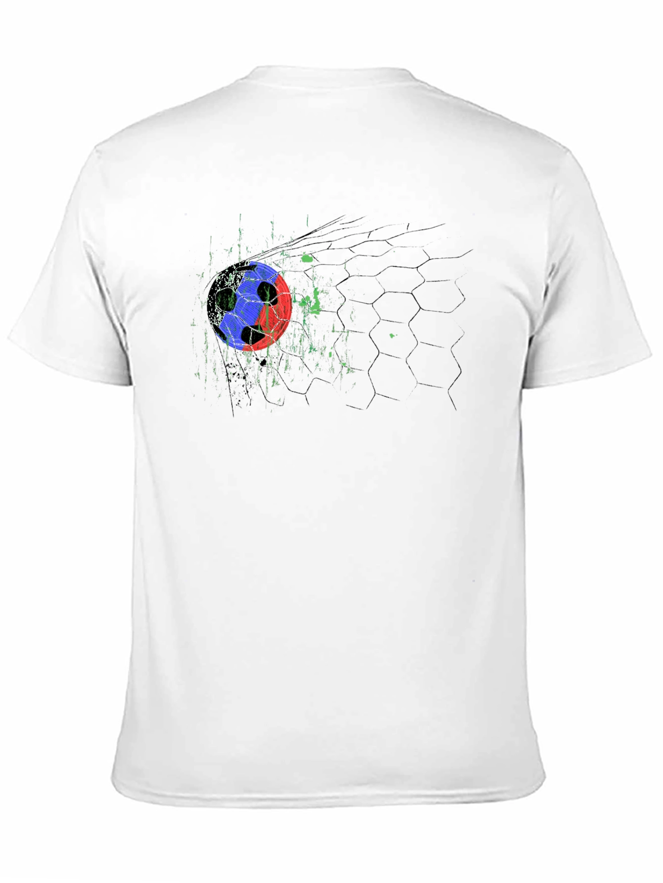 Soccer Goal Graphic Black T-Shirt