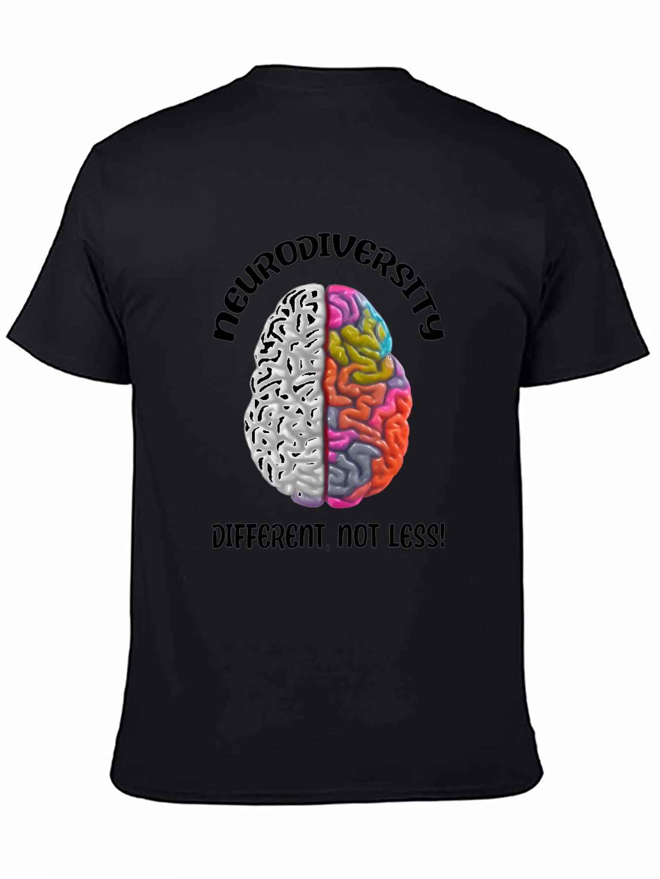 Neurodiversity Brain T-Shirt: Different Not Less!