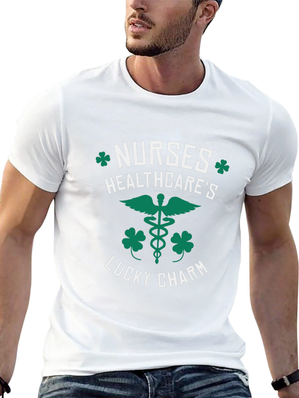 Nurses Healthcares Lucky Charm St. Patricks Day T-Shirt