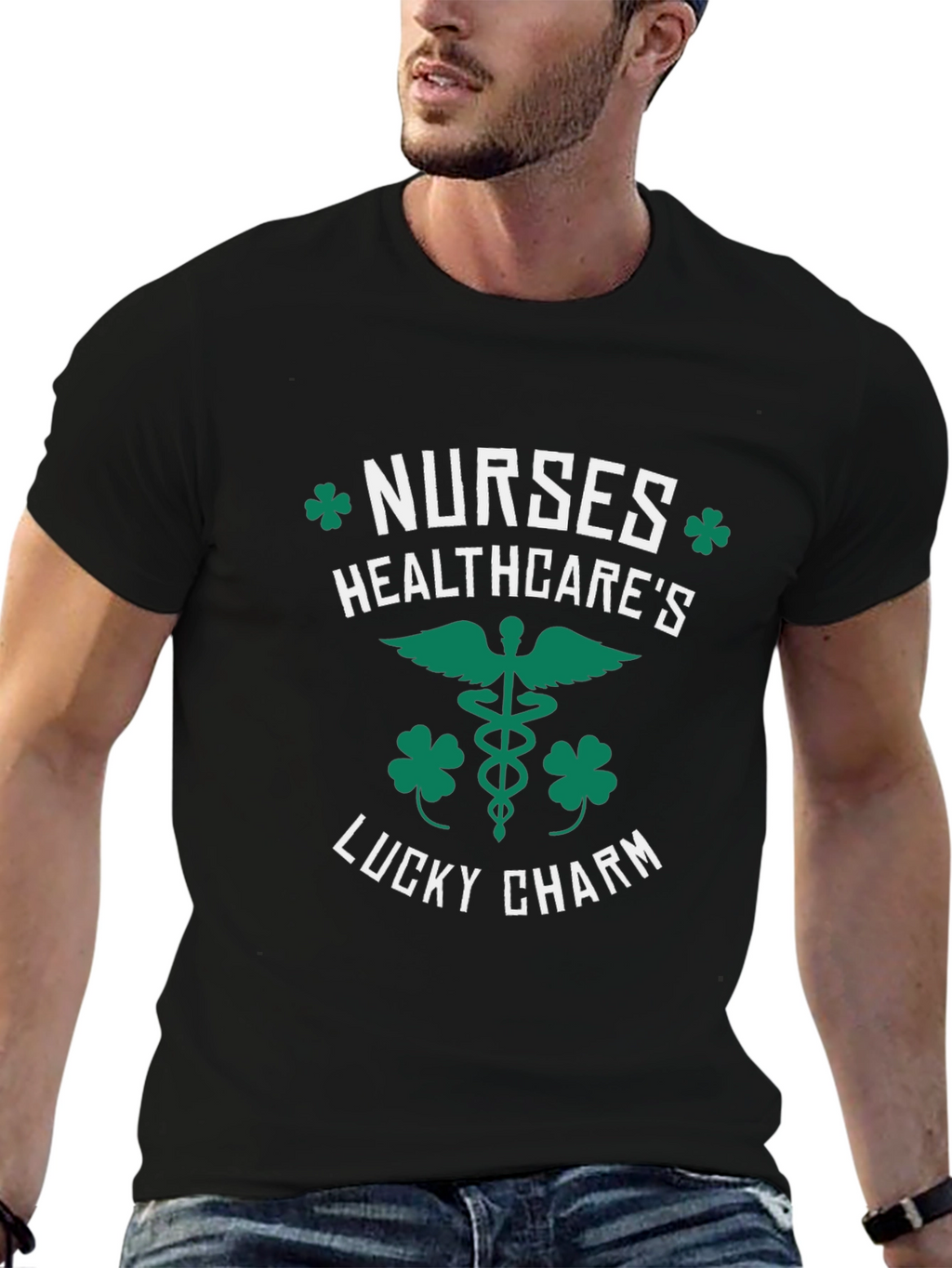 Nurses Healthcares Lucky Charm St. Patricks Day T-Shirt