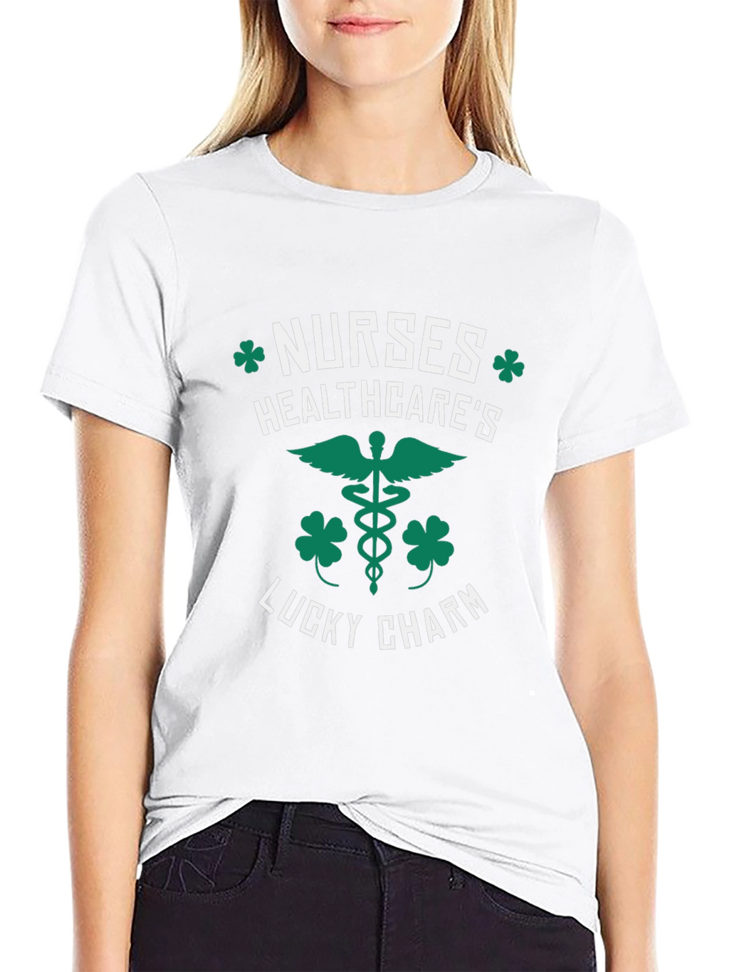 Nurses Healthcares Lucky Charm St. Patricks Day T-Shirt