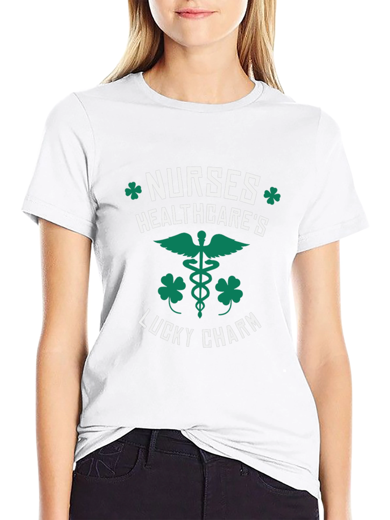 Nurses Healthcares Lucky Charm St. Patricks Day T-Shirt