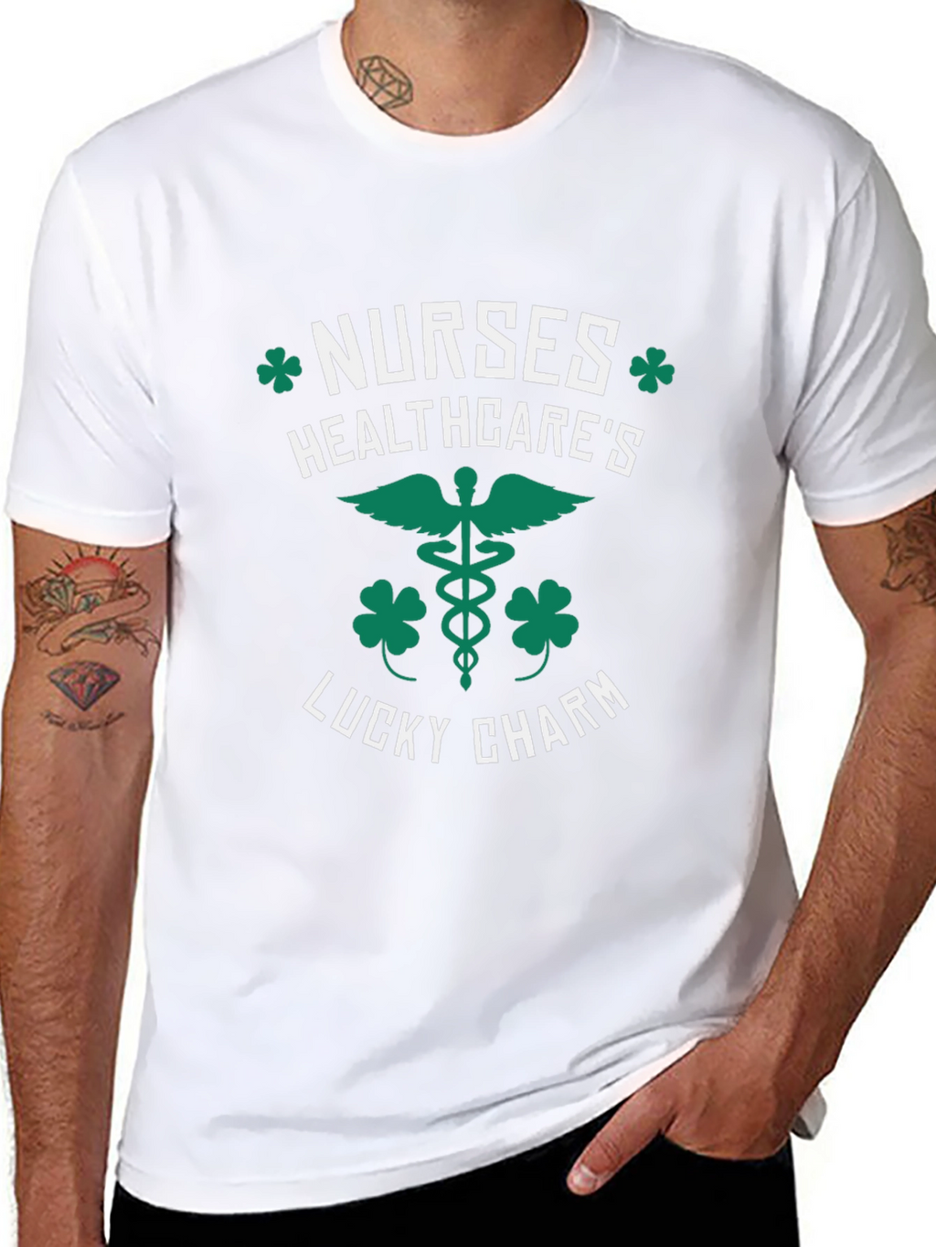 Nurses Healthcares Lucky Charm St. Patricks Day T-Shirt
