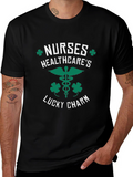 Nurses Healthcares Lucky Charm St. Patricks Day T-Shirt