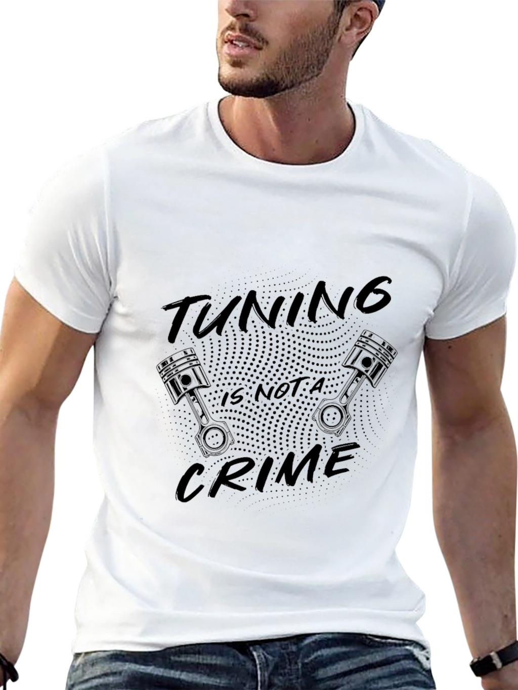 Tuning is not a Crime Black T-Shirt