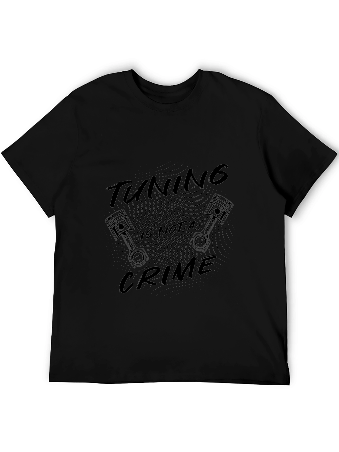 Tuning is not a Crime Black T-Shirt