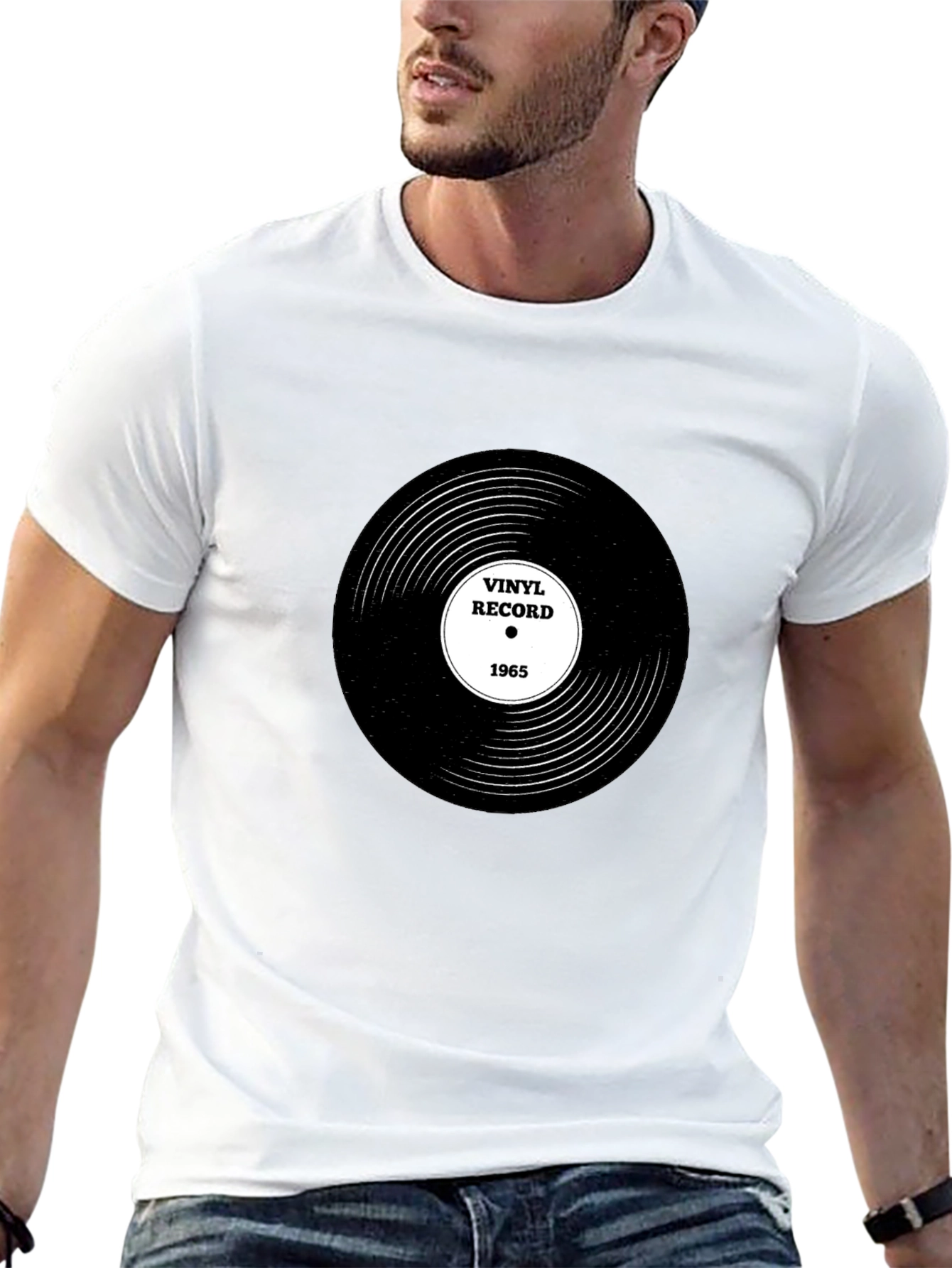 Vinyl Record 1965 Black T-Shirt