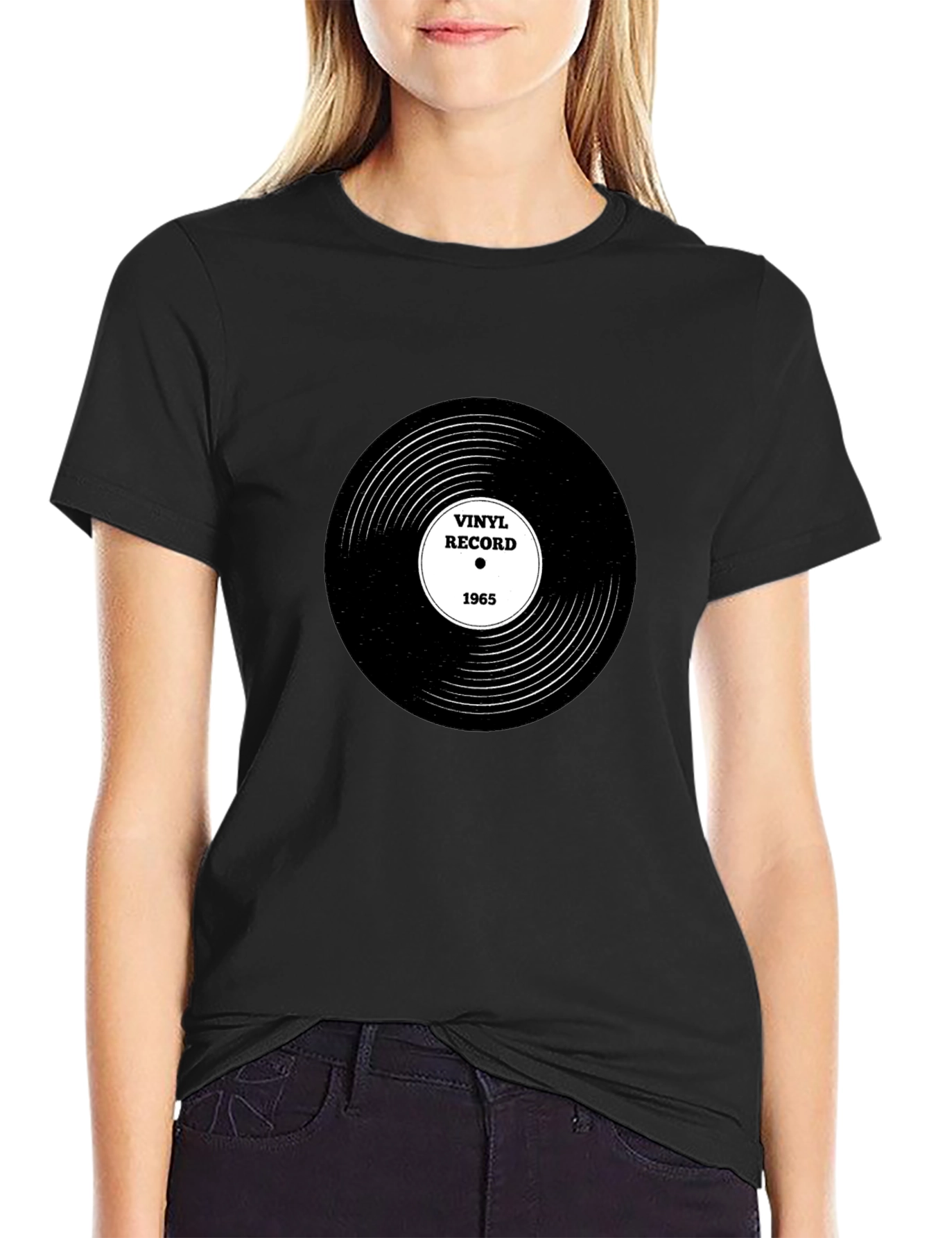Vinyl Record 1965 Black T-Shirt