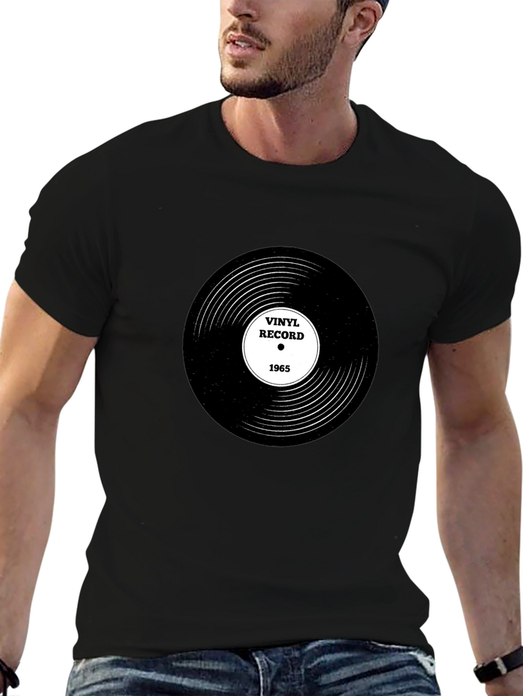 Vinyl Record 1965 Black T-Shirt